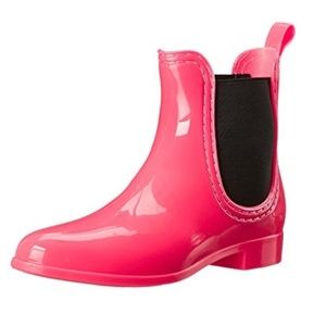 Chelsea Ankle Rain Boot Size 8 Hot Pink 3123